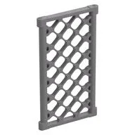 Window Pane Latticed 1 x 4 x 6 (Chain Link Fence), Flat Silver