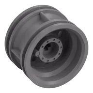 Wheel 30.4 x 20 without Pinholes, with Reinforced Rim, Flat Silver