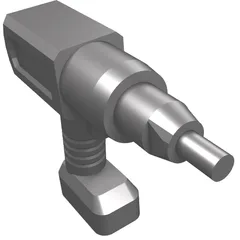 Tool Drill / Impact Wrench, Cordless Electric, Flat Silver