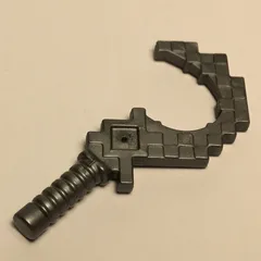 Weapon Sickle, Pixelated, Flat Silver