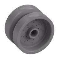 Wheel 18 x 12 with Pin Hole and Stud, Flat Silver