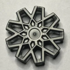 Wheel Cover 9 Spoke, No Rim, Flat Silver