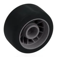 Wheel Rim 24 x 13.4 with Black Slick Tyre [Soft Rubber], Flat Silver
