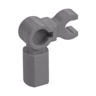 Bar Holder with Clip and 90° Angle (Mechanical Leg), Flat Silver