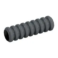 Hose, Ribbed 7mm D. 3L / 2.4cm, Flat Silver