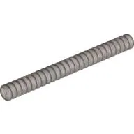 Hose, Ribbed 7mm D. 9L / 7.2cm, Flat Silver