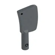 Equipment Cleaver, 2 Holes, Flat Silver