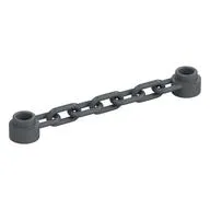 Chain 6L [5 Links], Flat Silver