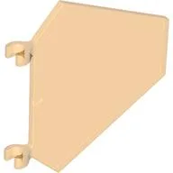 Flag 5 x 6 Hexagonal with U Clips, Trans-Orange