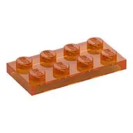 Plate 2 x 4, Trans-Orange