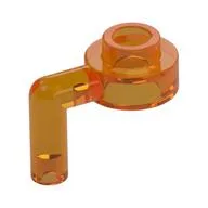 Plate Special Round 1 x 1 with Vertical Bar, Trans-Orange