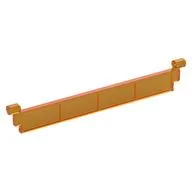 Garage Roller Door Section without Handle, Trans-Orange