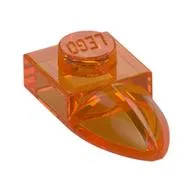 Plate Special 1 x 1 with Tooth, Trans-Orange