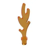 Wave / Flame Rounded with Base Rim, Trans-Orange