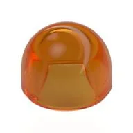 Dome 1 x 1 x 2/3, Trans-Orange