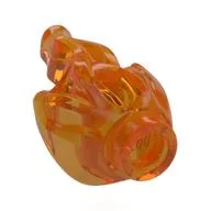 Flame Blaster with Handle, Trans-Orange