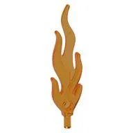Wave / Flame Rounded Large [Plain], Trans-Orange