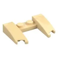 Brick Wedged, Curved 3 x 4 x 2/3 Cutout, Tan