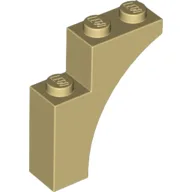 Brick Arch 1 x 3 x 3 [Gothic], Tan