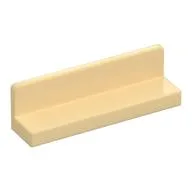 Panel 1 x 4 x 1 with Rounded Corners [Thin Wall], Tan