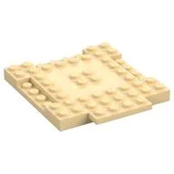 Plate Special 8 x 9 x 2/3 with 1 x 4 Recessed, Tan
