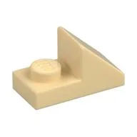 Brick Sloped 45° 2 x 1 with 2/3 Cutout [New Version], Tan