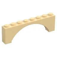 Brick Arch 1 x 8 x 2 Raised, Tan