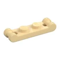 Plate Special 1 x 2 with Handles on Ends, Tan