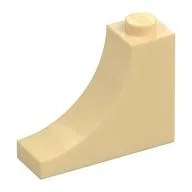 Brick Curved 1 x 3 x 2 Inverted [Inside Bow], Tan