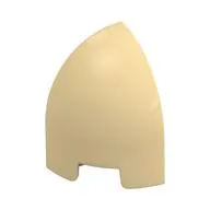 Brick Round Curved 1 x 1 x 1 1/3 Quarter Dome, Tan