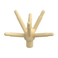 Plant, Flower Stem with Bar and 6 Stems, Tan