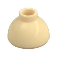 Brick Round 1.5 x 1.5 Dome Top [Plain], Tan