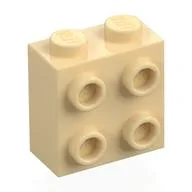 Brick Special 1 x 2 x 1 2/3 with 4 Studs on 1 Side, Tan