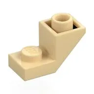 Brick Sloped Inverted 45° 2 x 1 with 2/3 Cutout, Tan