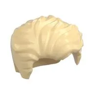 Hair Swept Left Tousled [Plain], Tan