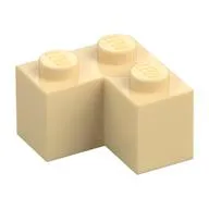 Brick 2 x 2 Corner, Tan