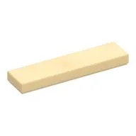 Tile 1 x 4 with Groove, Tan
