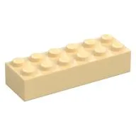 Brick 2 x 6, Tan