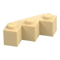 Brick Wedged 3 x 3 Facet, Tan