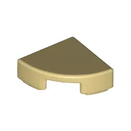Tile Round 1 x 1 Quarter, Tan