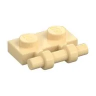 Plate Special 1 x 2 Side Handle [Free Ends], Tan