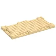 Plate Special 8 x 16 x 2/3 with Six Recessed Edges, Tan