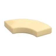 Tile 2 x 2 Curved, Macaroni, Tan