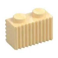 Brick Special 1 x 2 with Grille, Tan