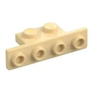 Bracket 1 x 2 - 1 x 4 [Rounded Corners at Bottom, Square Corners at Top], Tan