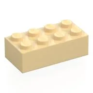 Brick 2 x 4, Tan