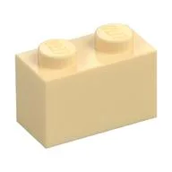 Brick 1 x 2, Tan