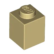 Brick 1 x 1, Tan