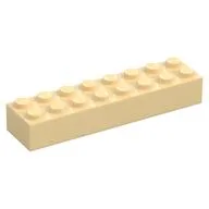 Brick 2 x 8, Tan