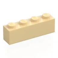 Brick 1 x 4, Tan